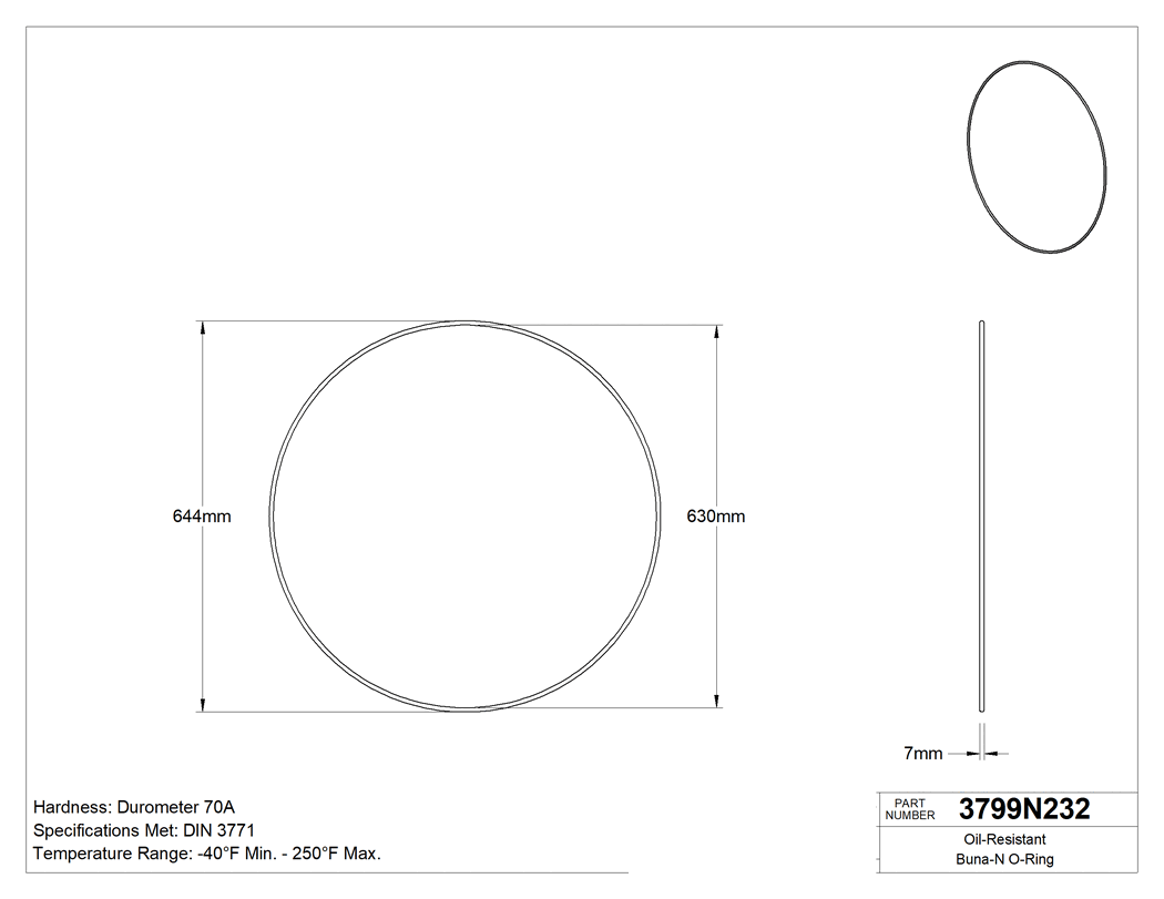Technical drawing - 3799N232